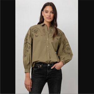 NWT Rails Allister Moss Button Down Shirt M
